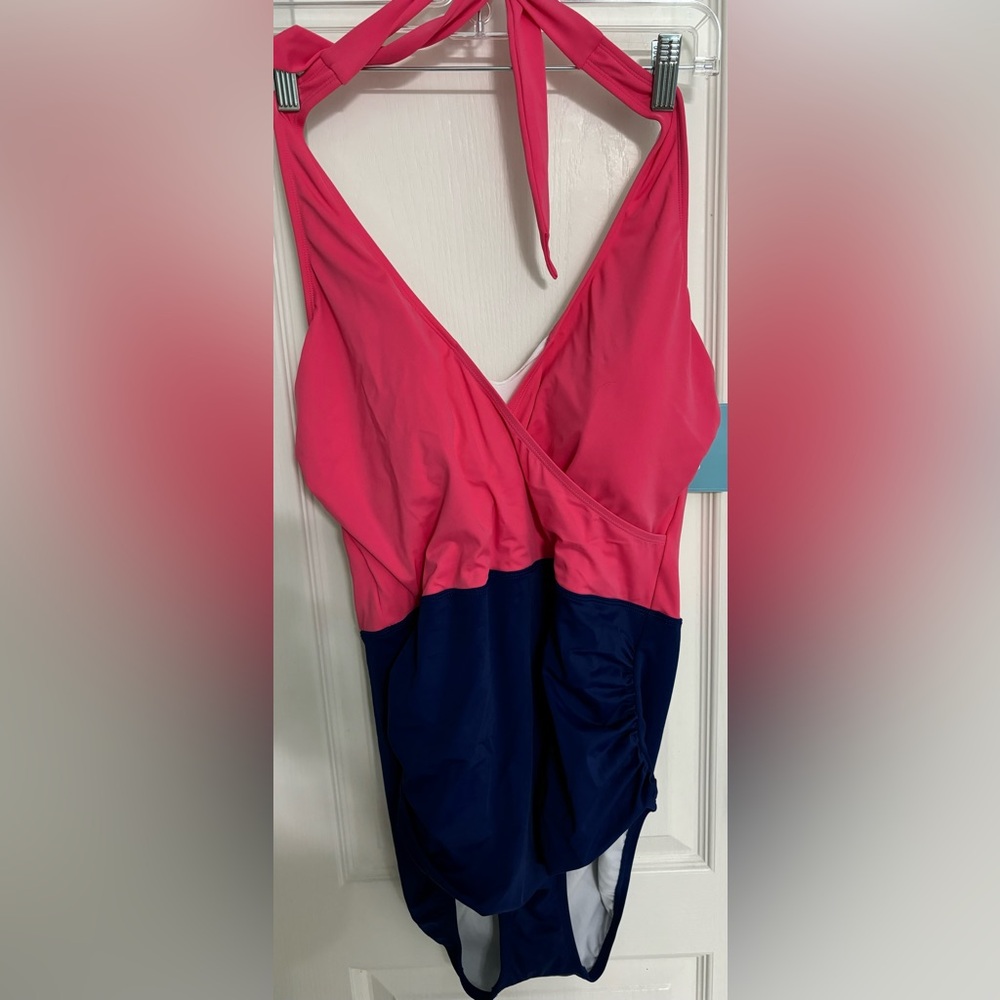 Bal Harbour Swim Tummy Control Bathing Suit - Size 18